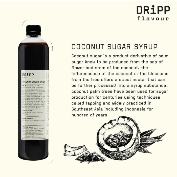 

DRIPP COCONUT SUGAR SYRUP SIRUP DRIPP FLAVOUR ORI