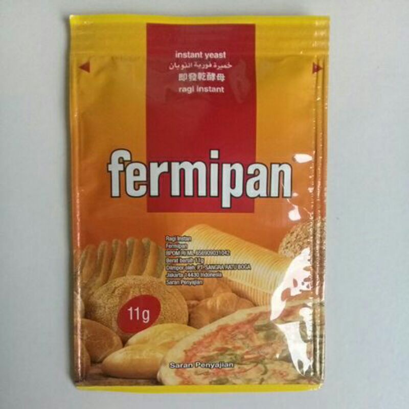 

~MOS~ Ragi Instan Fermipan. Bahan Roti. 11 gram