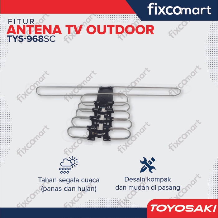 Antena TV Digital OUTDOOR TOYOSAKI TYS 968 SC