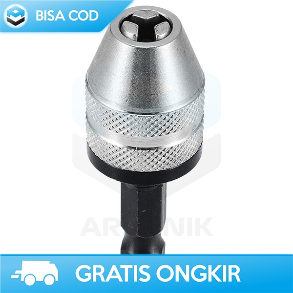 DRILL CHUCK PENJEPIT MATA BOR QUICK CHANGE 1/4 HEX SHANK CARBON STEEL