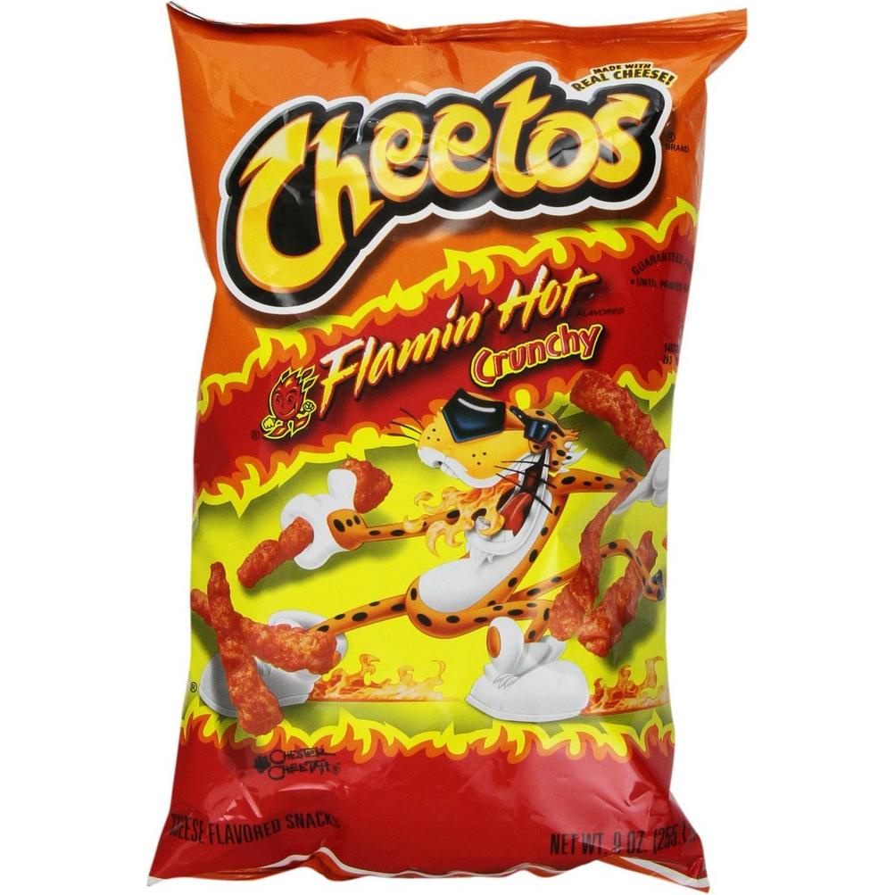 

[EJJ56] CHEETOS FLAMIN HOT CRUNCHY 227Gr USA 86