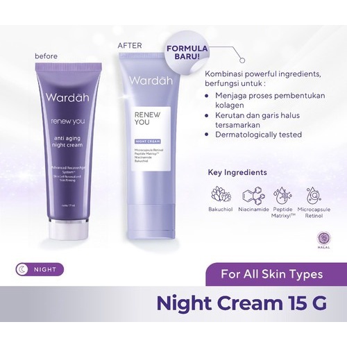 WARDAH Renew You Anti Aging Night Cream 15 g