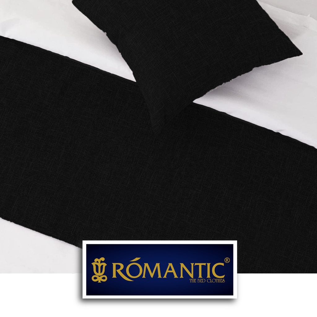 Bed Runner / Selendang kasur Balck by ROMANTIC standard Hotel minimalis