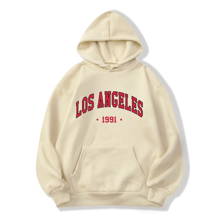 Jumper Hoodie LOS ANGELES 1991 II  Sweater Hoodie Trendy II Sweter Oblong Topi Size M - XL ( Pria &amp; Wanita / Anak &amp; Dewasa )