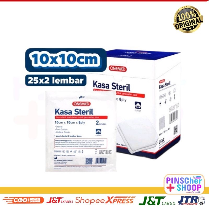 Kasa Steril 108225 OM 10x10 cm 8 ply isi 25 Pack/ Box