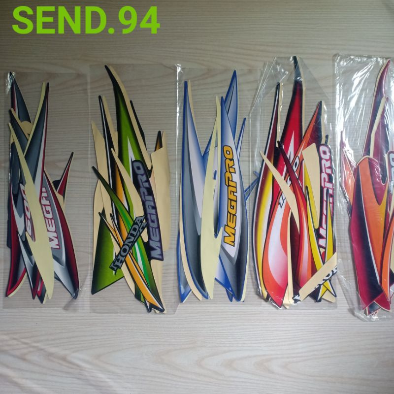 striping sticker Honda Megapro lama 2005