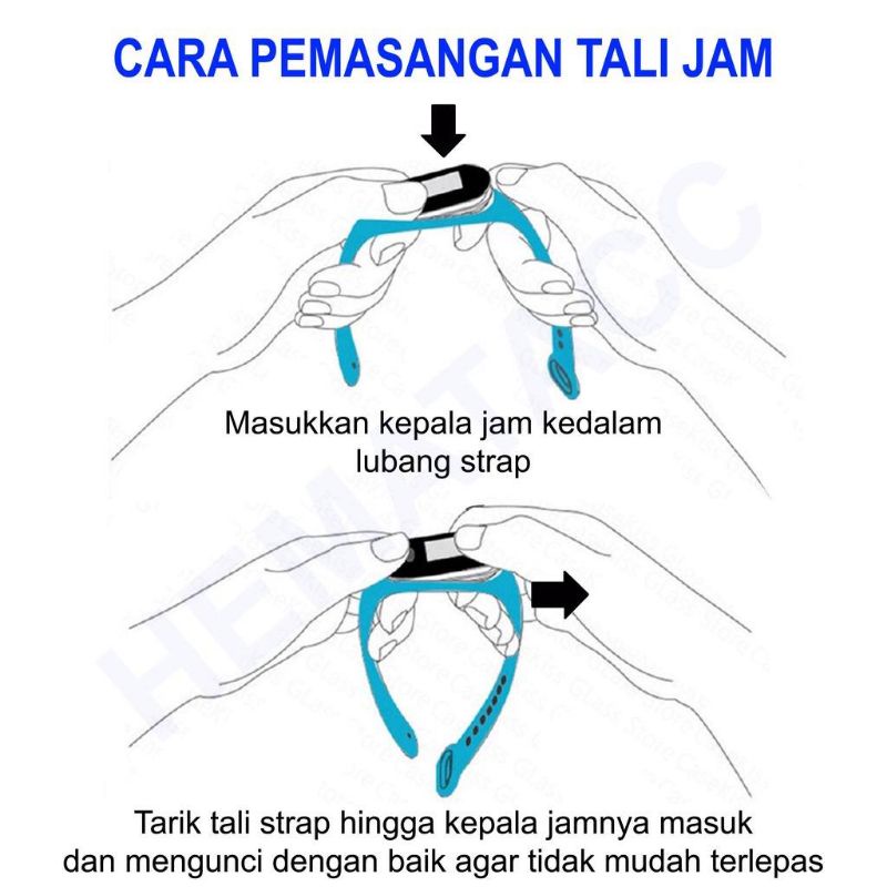 Strap Xiaomi Mi Band 7 / 6 / 5 / 4 / 3 Tali Replacement Nylon Nilon Soft Velcro Tali Jam Pengganti
