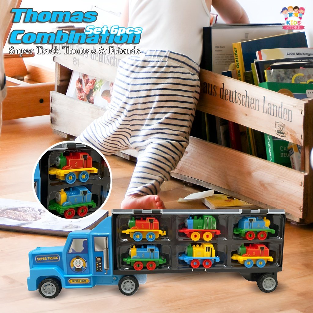 Truck Thomas 6pcs | Hadiah Ulang Tahun Anak  | Mainan Anak Anak Laki Laki Mobil MobilanTerbaru 2021