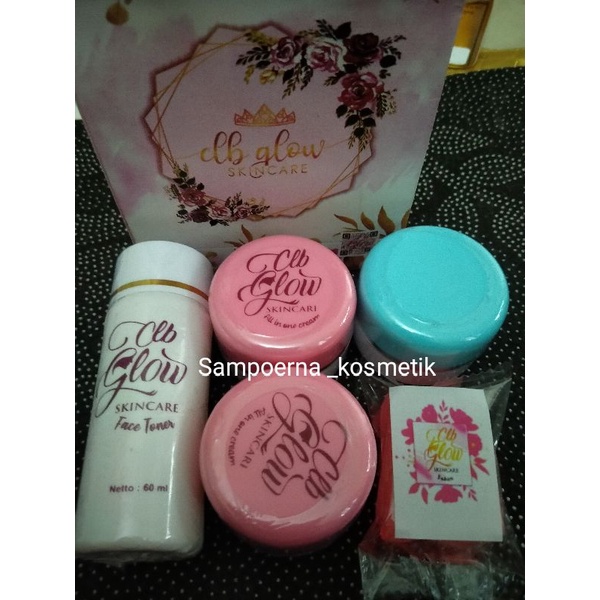 CLB GLOW ORGINAL (PAKET LENGKAP CREAM ISI 2) + SUNBLOCK