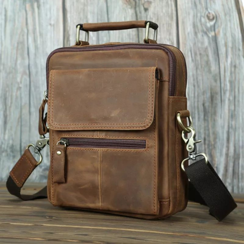 Tas Pria Tas Selempang Kulit sapi Tas baru - Tas Selempang Pria Kulit Asli - Tas Kulit Pria Selempan