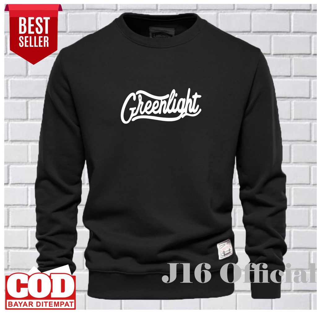 GREENLIGHT CREWNECK Jaket Distro Sweater Oblong Pria Wanita FLEECE TEBAL PREMIUM