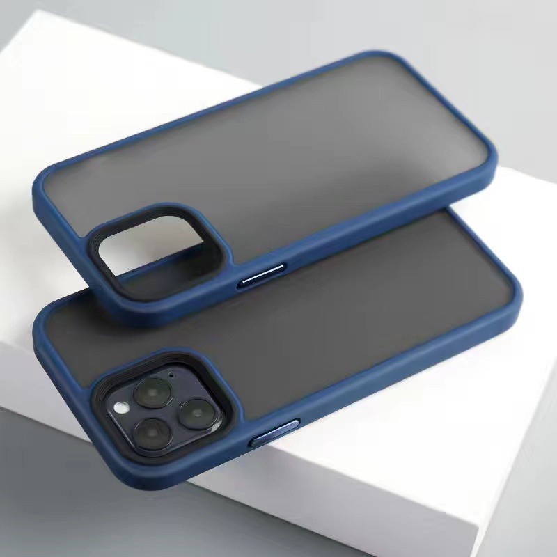 IPHONE Casing Ponsel Kulit Asli Kompatibel Dengan Iphone14 13 11 12 Pro Max 14Plus XR X XS Max Casing Pelindung Tembus Matte Anti-knock