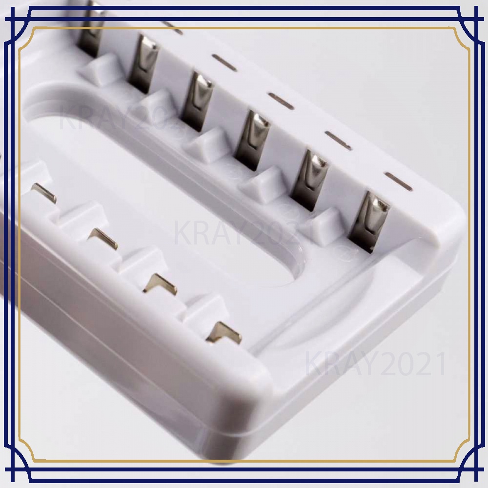 Charger Baterai 6 slot for AA AAA Ni-MH Ni-CD - BT453