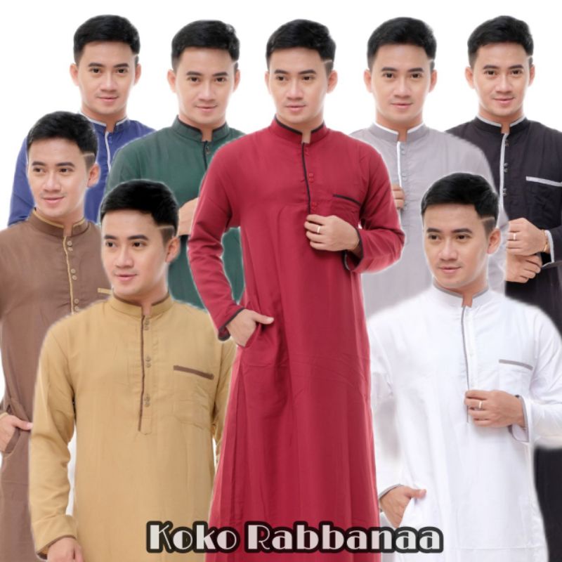 jubah kombinasi / jubah list dewasa