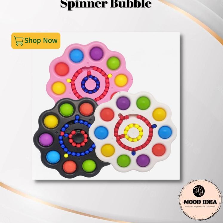 PCI.23Ja23ĸ ‣ (MI) New Push Bubble Simple Dimple Fidget Spinner Toys
