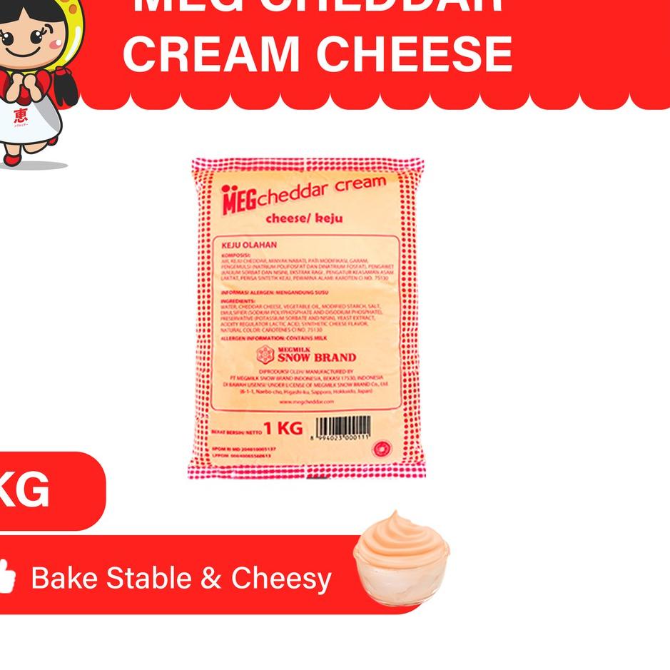 

➫ MEG Cheddar Cream Keju 1 Kg ❆