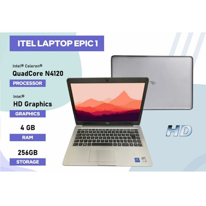 LAPTOP INFINIX ITEL EPIC 1 INTEL N4120 4GB 256SSD WINDOWS