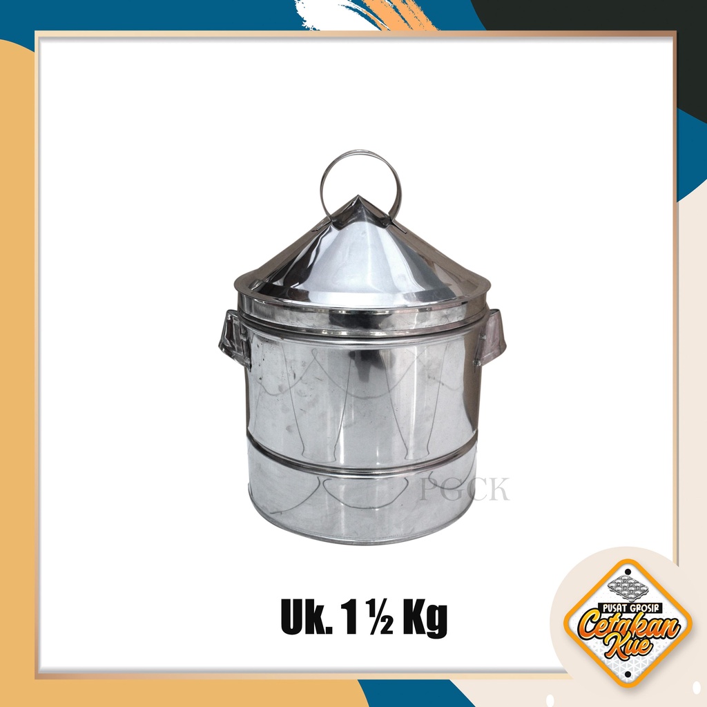 PGCK Soblukan Kukus Stainless kecil / Dandang Kukusan 1 ½ KG
