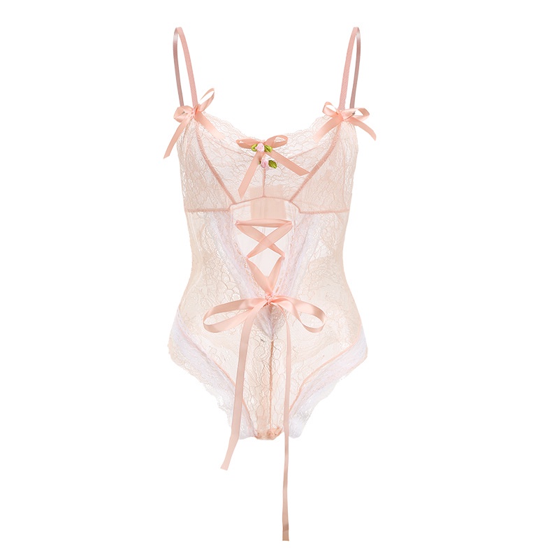 HUES.ID Wanita Lingerie Cosplay Korset Renda Kostum Pembantu 3100