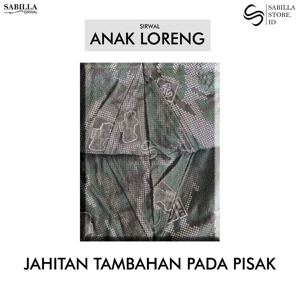 Sirwal Sabilla Anak Loreng / Sirwal Anak / Sirwal Loreng