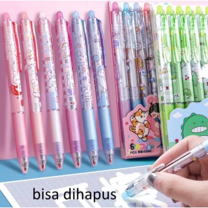 

PULPEN GEL BISA DIHAPUS MODEL CLICK KARAKTER KARTUN ISI 1 PULPEN. MURAH
