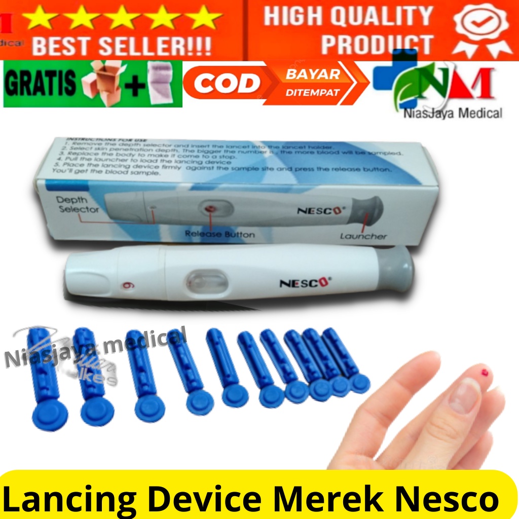 Lancing Device Nesco Lanze / Pen Bekam / Pen Jarum Bekam