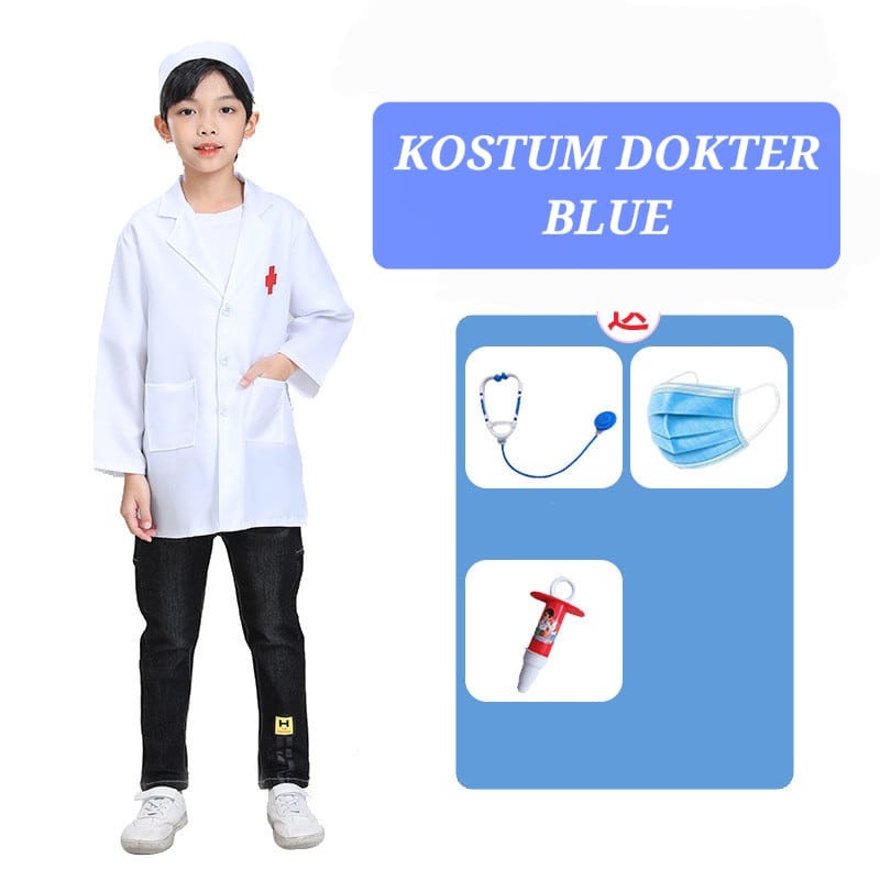 KOSTUM PROFESI ANAK JAS DOKTER BAJU SUSTER PILOT DAMKAR FIREMAN FIRE FIGHTER ASTRONOT COMMUNITY HELPER COSPLAY