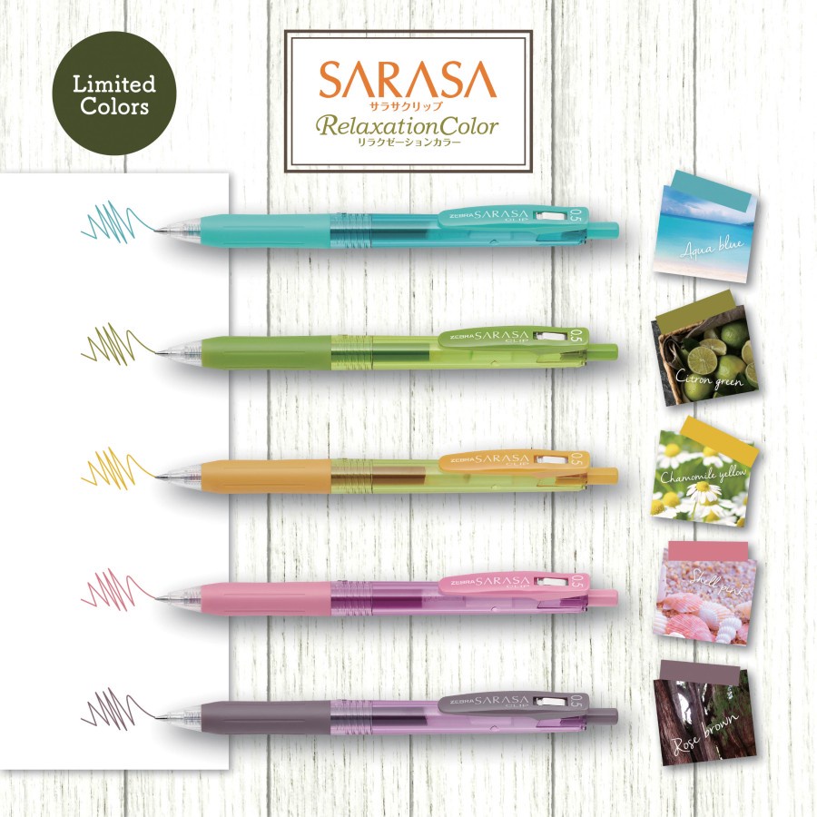 Bolpen Sarasa Relaxation Color Limited Edition 0.5 - Satuan
