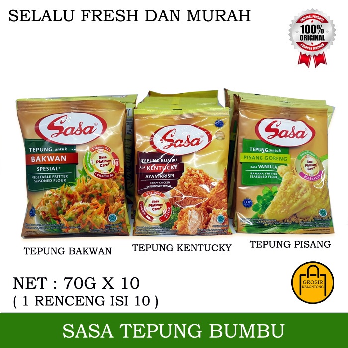 

SASA TEPUNG BUMBU MASAK INSTANT KENTUCKY BAKWAN PISANG