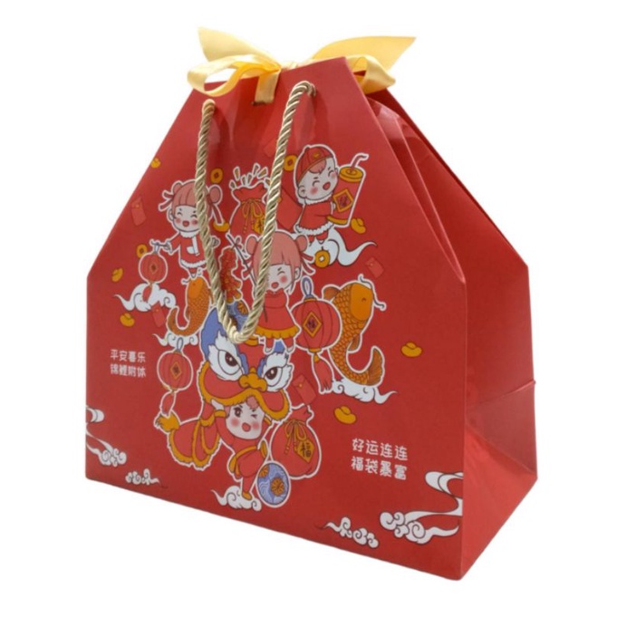 

PAPER BAG IMLEK HAMPERS BOX BARONGSAI / TAS JINJING KOTAK BINGKISAN IMLEK CNY