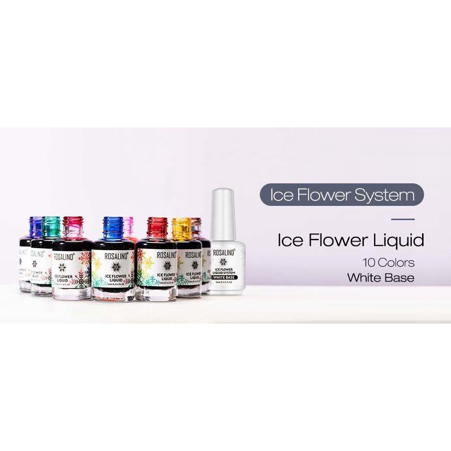Rosalind Ice Flower Liquid Gel Nail Polish Uv Led / Kutek / Cat Kuku Berkualitas