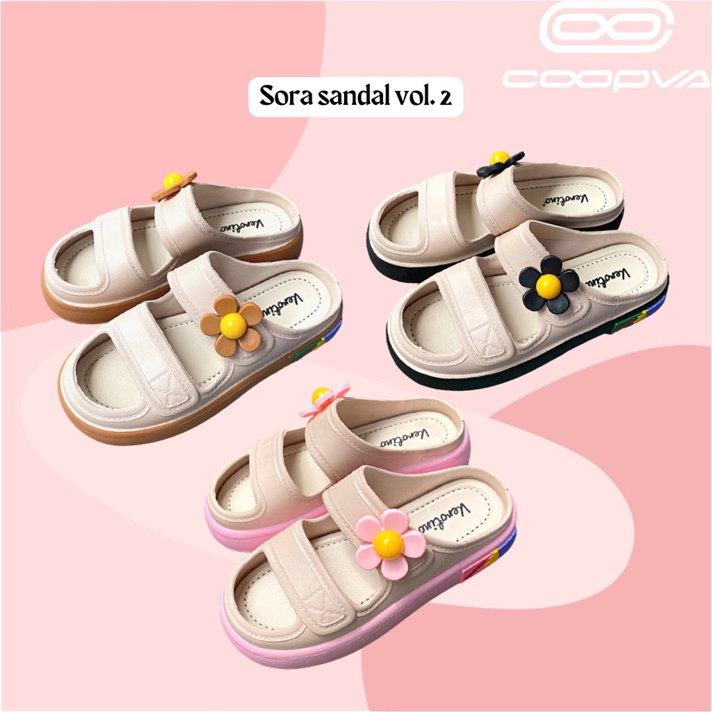 FREE BOX + BUBBLE WRAP SEPATU SANDAL KOREAN STYLE SORA SENDAL BISA COD