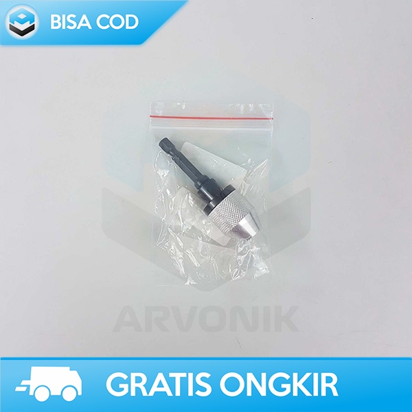 DRILL CHUCK PENJEPIT MATA BOR QUICK CHANGE 1/4 HEX SHANK CARBON STEEL