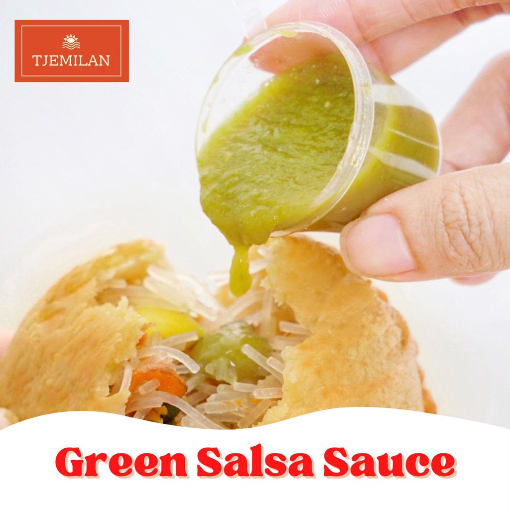 

Green Salsa Sauce TJEMILAN Topping - (Green Salsa Sauce) 25ml