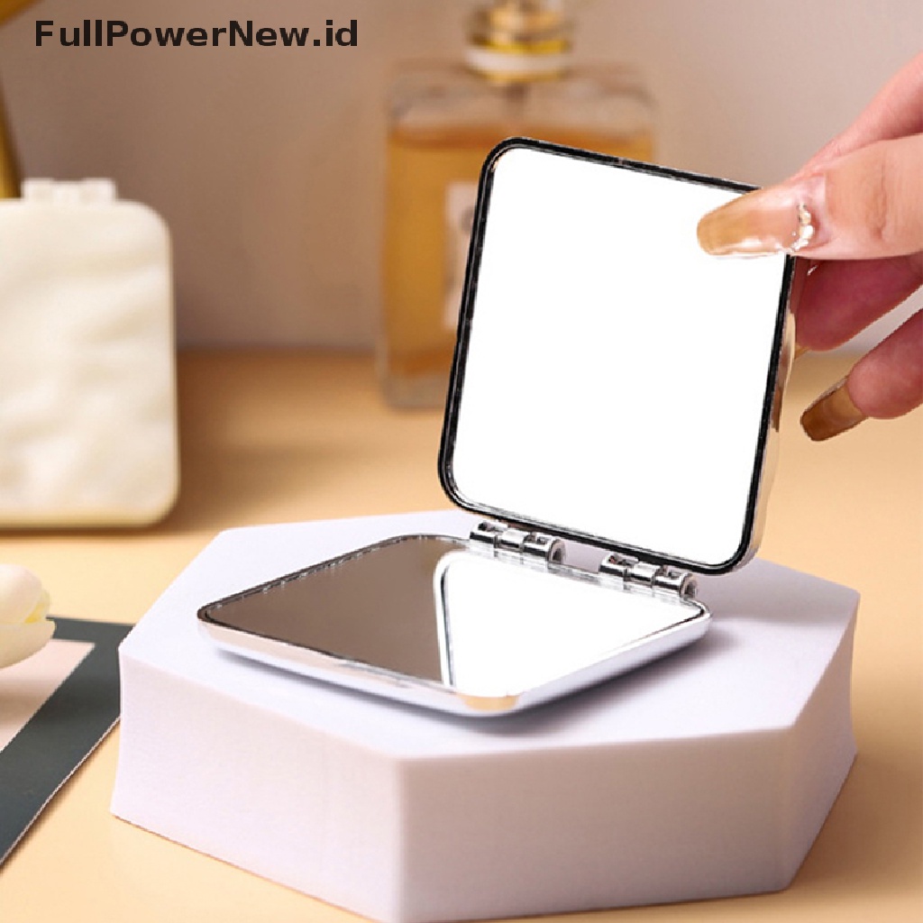 Power Cermin Saku Kosmetik Lipat Dua Sisi Portable Plag Pocket Mirrors ID