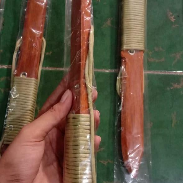 Pisau Latih Silat Kayu Training Replika Senjata Tajam Berkualitas Best Seller