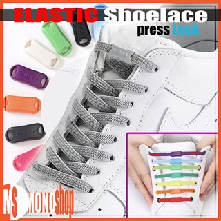 elastic shoelace sneakers buckle lock model flat rajut