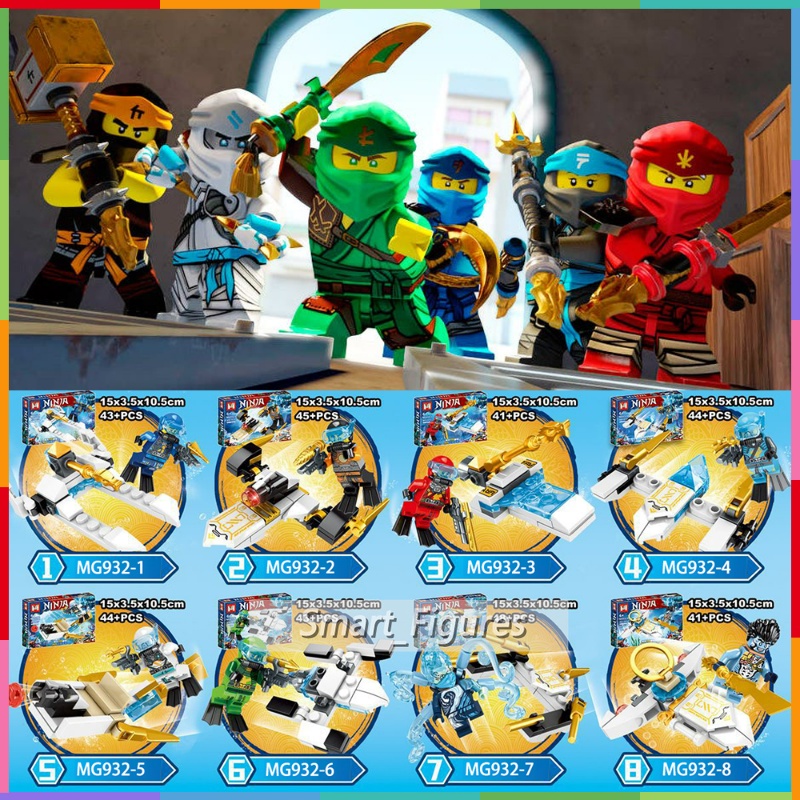 Minifigures Ninjago Masters of Spinjitzu Submarine Partikel Kecil Blok Bangunan Submarine Mainan Hadiah Bagged
