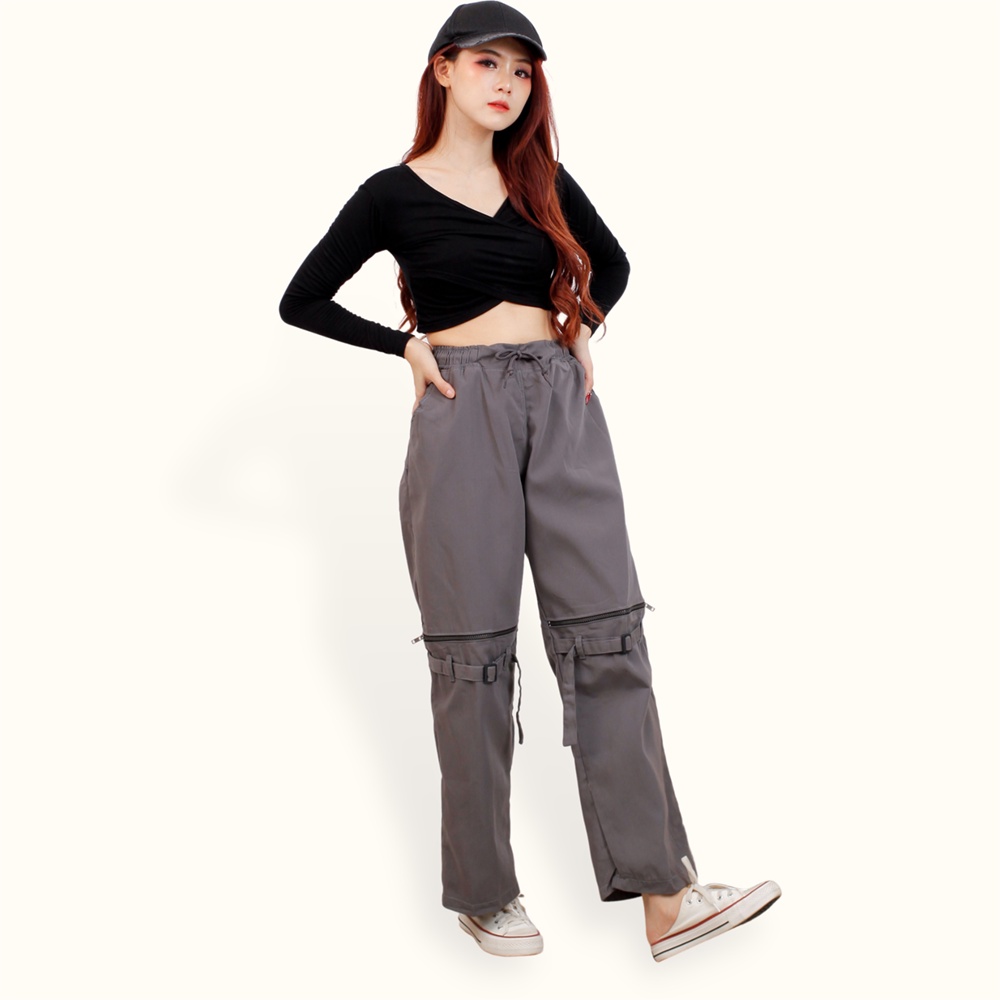 Celana Hypebeast Loose Fit Pants Streetwear Techwear - XSHOP Quen