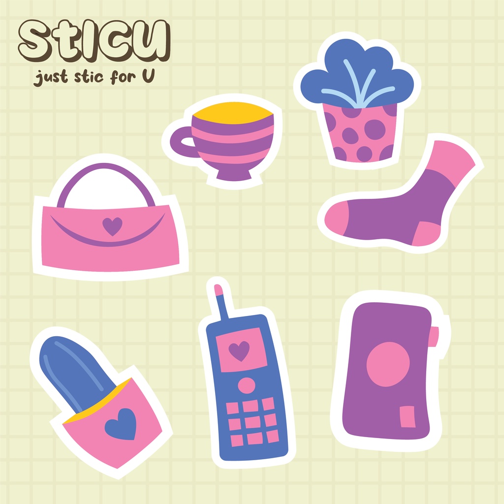 

RETRO SERIES STICKER PACK - STIKER HELM CASE HP LAPTOP TUMBLER MOTOR - V3