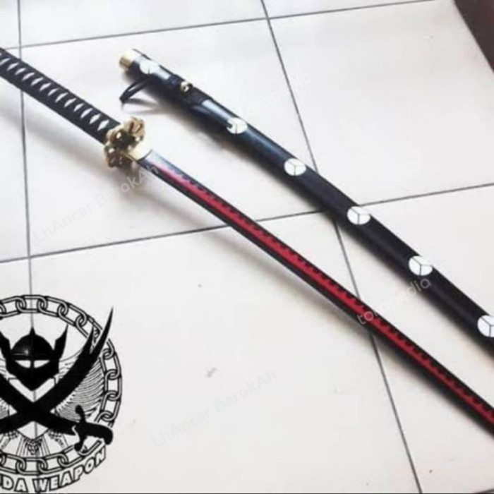 mainan pedang kayu zoro one piece