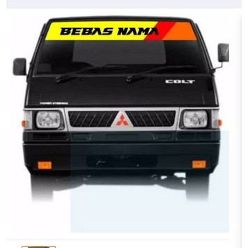 ikomard sticker Stiker Kaca Depan L300 Stiker Cutting Custom Nama Stiker Mobil Pick Up L300 Colt T12