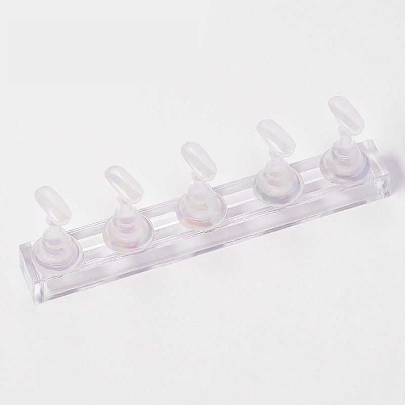 Stand display kuku palsu, nail holder magnetik untuk latihan nail art