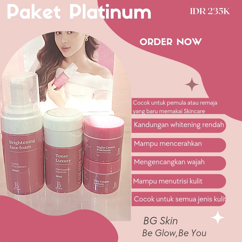 Paket Skincare BG Skin  Beauty Glow Bpom