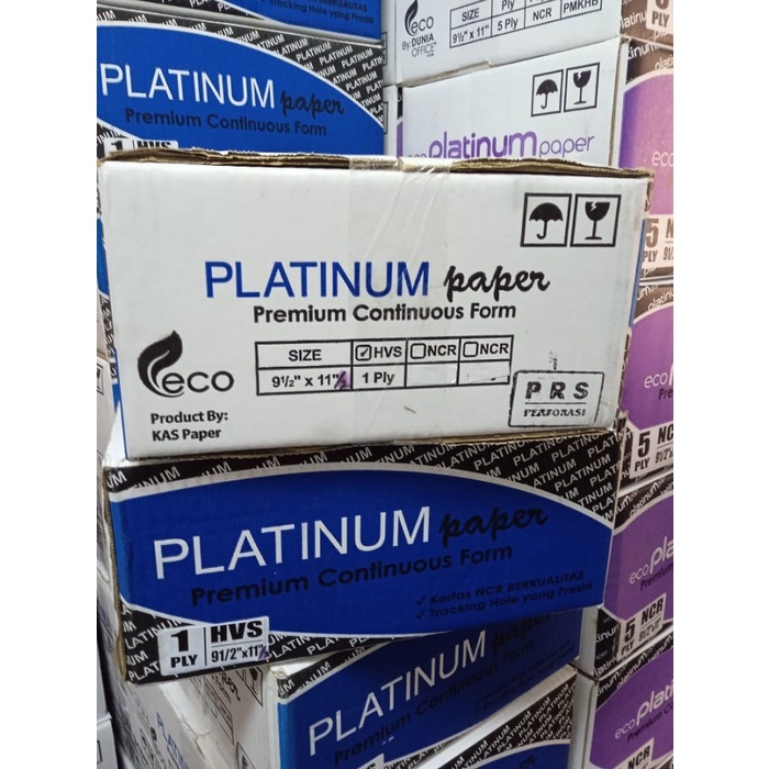 

Kertas Continuous Form Uk. 9,5 X 11/2 Inch, 1 Ply (Prs) Bagi 2 Merk Platinum