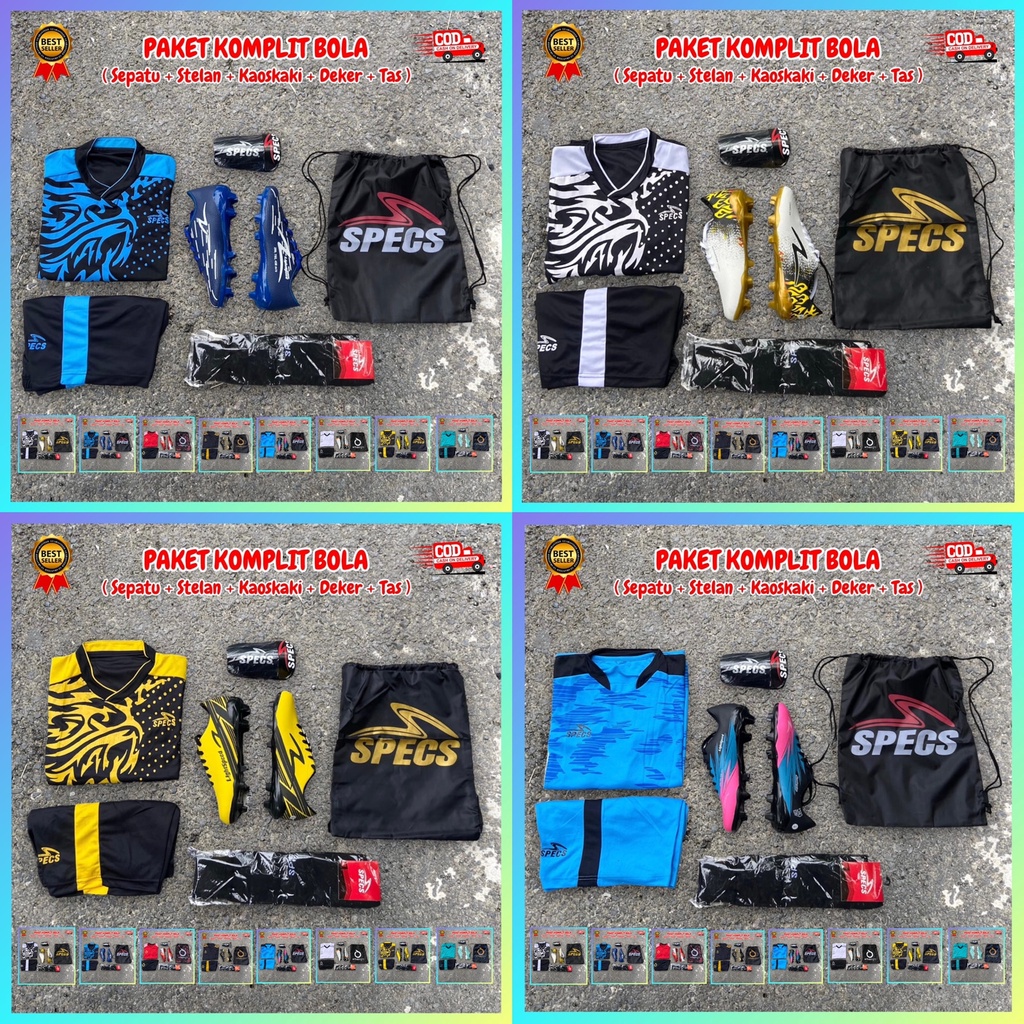 ( TERMURAH ) SEPATU BOLA PAKET KOMPLIT
