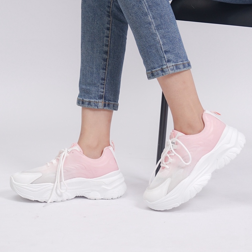 SARASARA YUK - Dunkenstock QUEEN Sepatu Wanita Sneakers Tinggi 6cm Size 36 - 40 Bahan Canvas Rubber Premium Karet Tidak Licin Sneaker Sport Belleza Casual Warna Blue Biru Polos 5cm Kekinian Korean Style Korea Terbaru Shoes  Original Mall Official Store 1