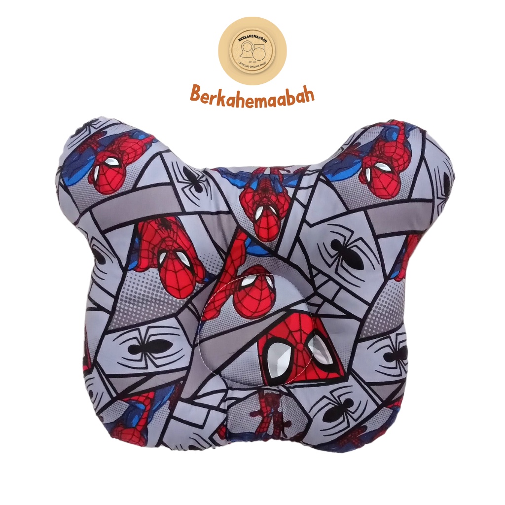 (SPIDERMAN) Bantal Bayi Anti Peyang Mickey Series | Bantal Bayi | Flat Head Prevention Pillow | Bantal Mickey Series