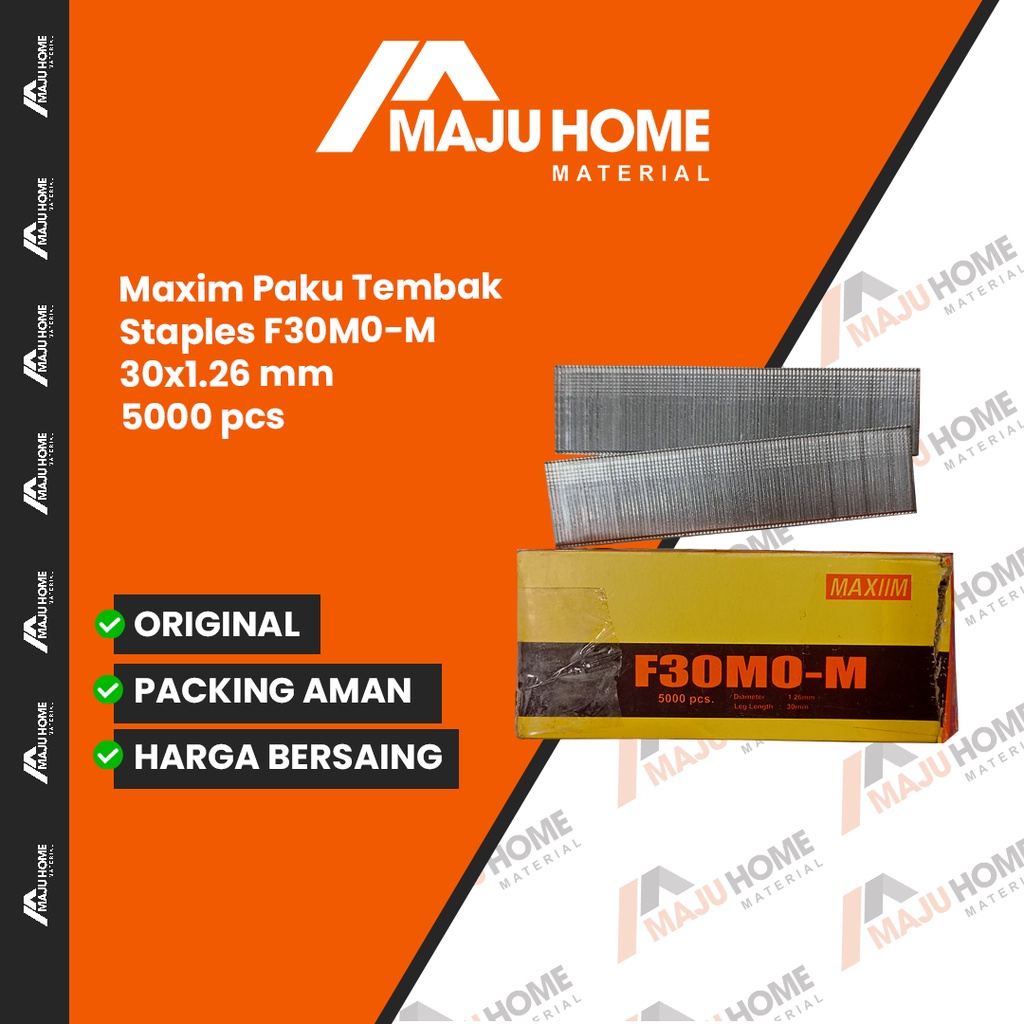 

Maxim Paku Tembak Staples F30M0-M 30x1.26 mm 5000 pcs