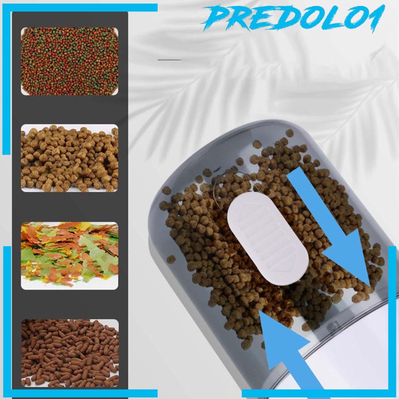 [Predolo1] Dispenser Makanan Timer Pengumpan Ikan Otomatis Kapasitas Besar Fish Tank Feeder